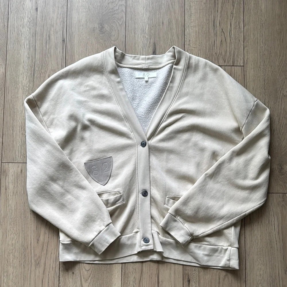 Hudson x Brandon Williams Cream Cardigan with Button Closure Men’s Medium